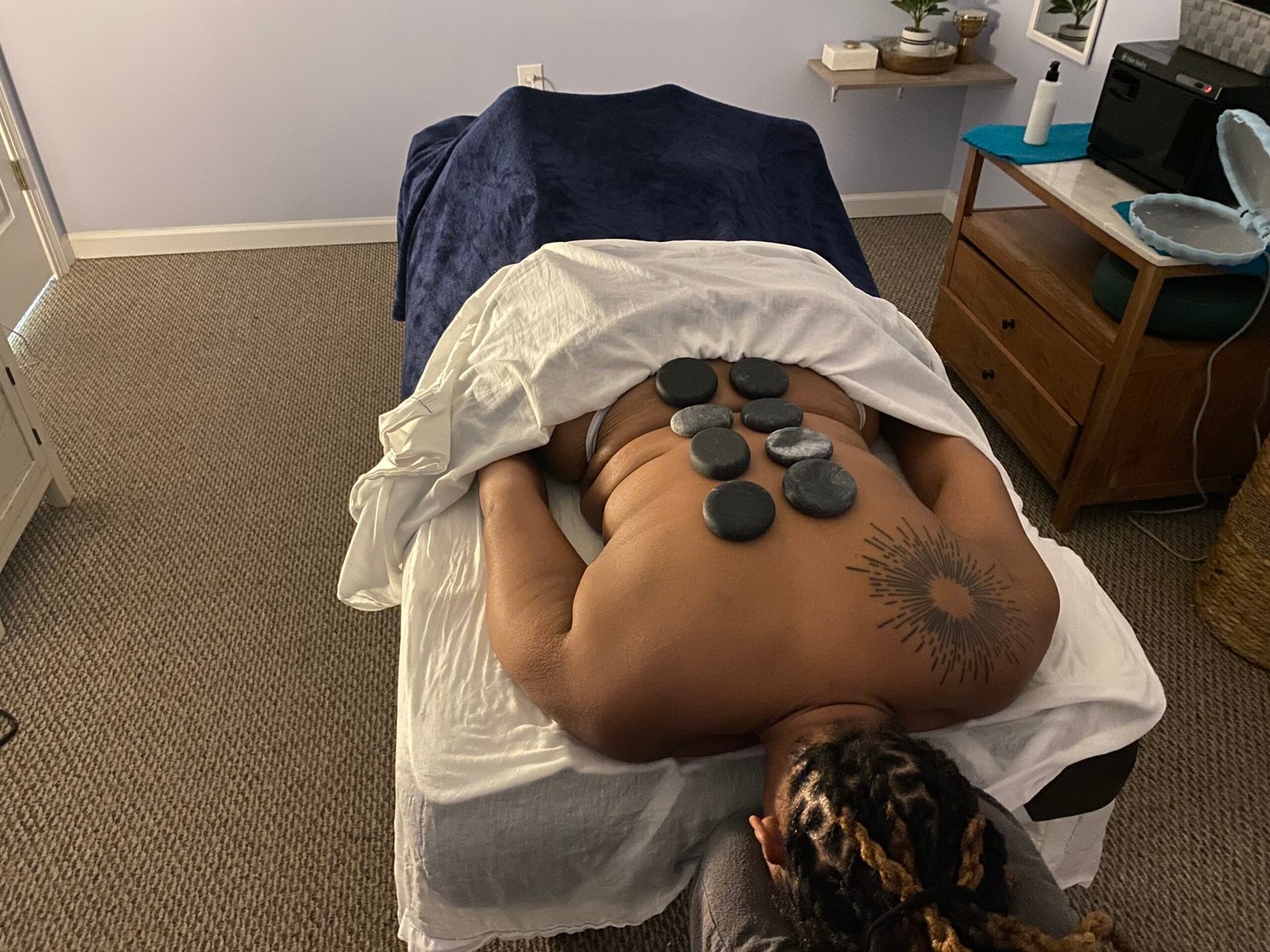 Hot stone massage