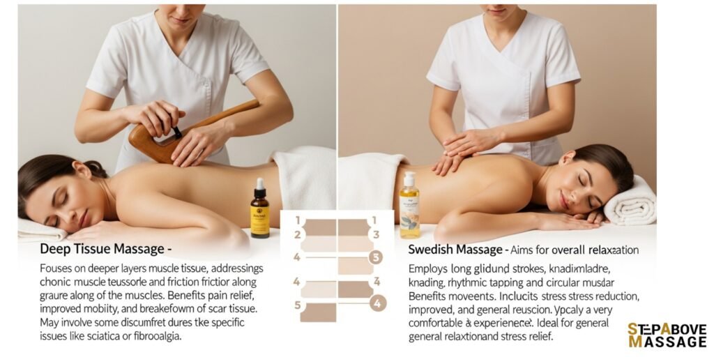 Deep tissue massage versus Swedish massage which one is right for you